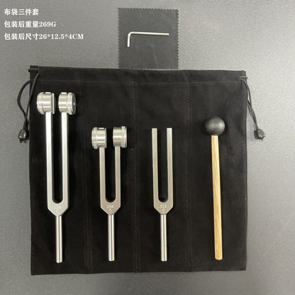 Three-piece tuning fork set