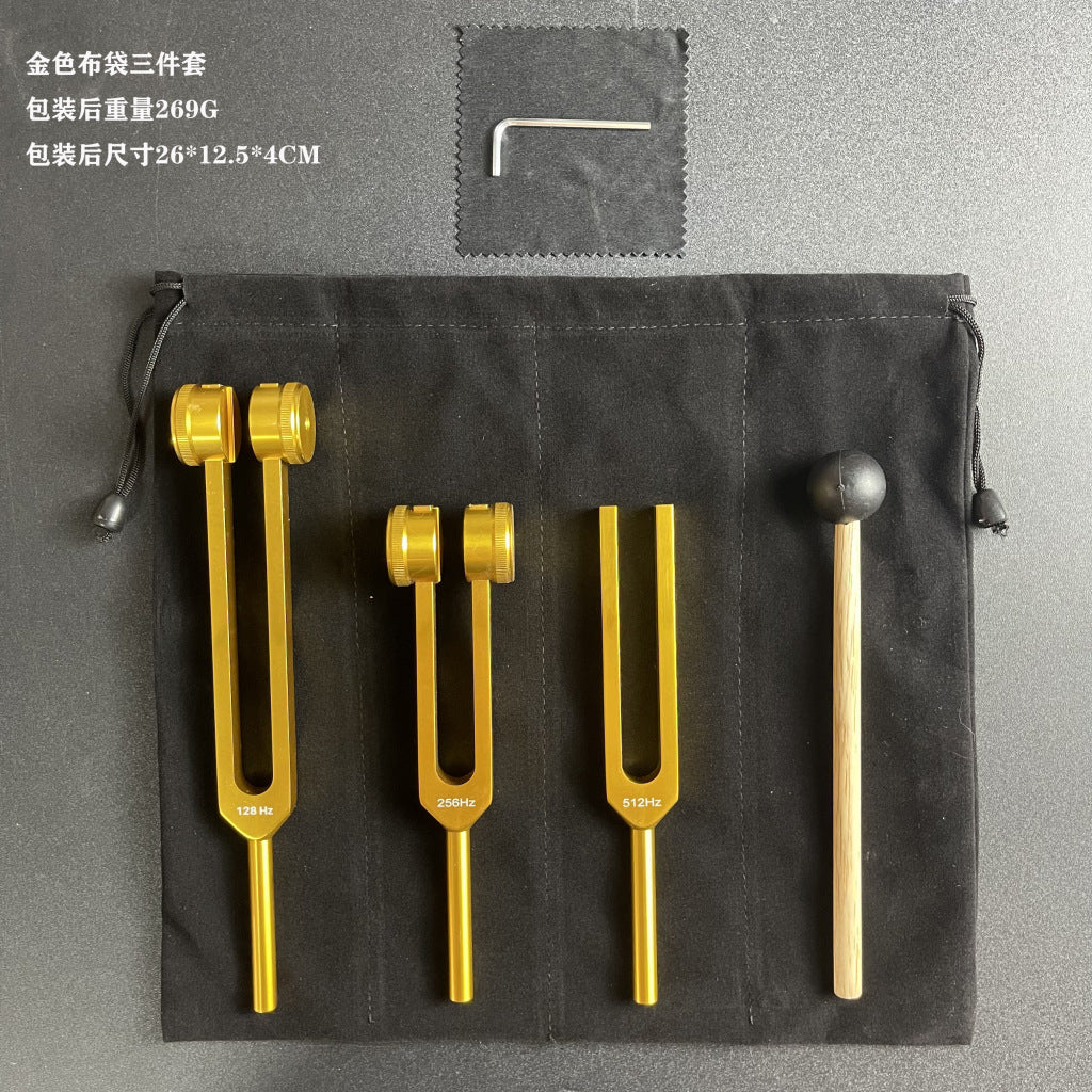Three-piece tuning fork set